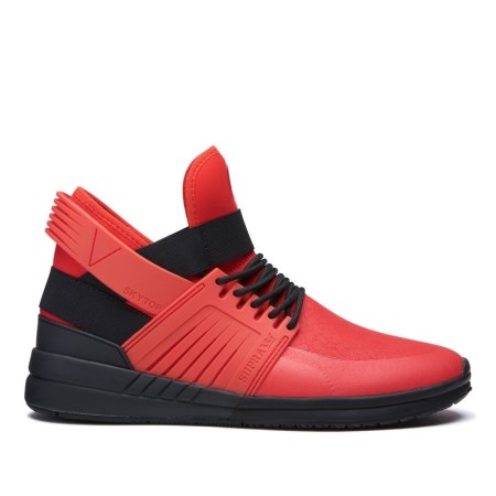 Supra Skytop V Rød Høye Sneakers Dame [NO-1-Z293]